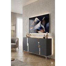 Ka1228as Evva Konsol Ve Tv Sehpası Antrasit-silver 120cm