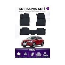 Nissan Qashqai E-power 2022+ Araca Özel Havuzlu "karbon" Paspas T