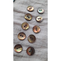 Doğal Agoya Hakiki İnci Midye Kabugu Düğme 12 Mm 12 Adet