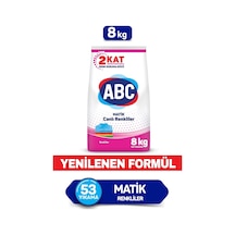 ABC Matik Toz Çamaşır Deterjan Renkliler İçin 53 Yıkama 8 KG