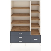 Hyperion Dolap 9 Raflı 4 Çekmeceli 132x44x195 Aytaşı-çam/ant... Aytaşı