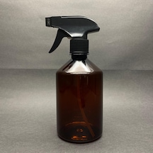 500 Ml Siyah Tetik Spreyli Kahverengi Plastik Şişe , 500 Cc Spreyli Plastik Şişe X 4 Adet