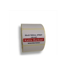 Kalite Barkod 50X20 Termal Etiket 15 Rulo