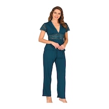 Petrol Yeşili Penye Pijama Takımı - 1633 Petrol Yeşili Petrol Yeşili Penye Pijama Takımı - 1633 Petrol Yeşili