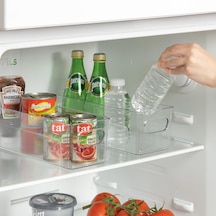 1 Adet Şeffaf Akrilik Buzdolabı Ve Mutfaklar İçin, İçeçek Ve Gıda Düzenleyici Organizer 809
