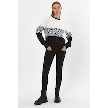 Alexander Gardi ALEXANDERGARDI LEOPAR DESENLİ SWEATSHİRT (B23-26500)