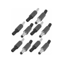 10 Adet Dc Power Jak Erkek Adaptör Ucu Soket 2.1Mm Şase Jack Fiş