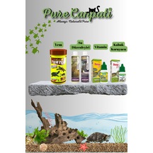 Purecanpati Kaplumbağa Tam Bakım Ve Mix Yem Seti Vitamin Kabuk Koruyucu