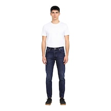 Ersefa Erkek Cool & Comfort Denim Pantolon Boyfriend Kesim Fonksiyonel D Lacivert
