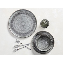 Porland Stoneware Iris 3 Parça Tek Kişilik Yemek Takımı 04swa000235 Çok Renkli