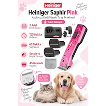 Heiniger Saphir Pink Kablosuz Kedi/köpek Tıraş Makinesi Yedek Bataryalı