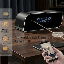 1080p Hd  Mini Gizli Wifi Masa Saati Gece Görüşlü Kamera
