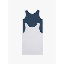 Blackspade Erkek Çocuk Atlet 2li Paket 9396 - Beyaz Lacivert Beyaz - Lacivert