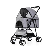 Royalist Dtc-802 Katlanabilir Kedi Köpek Arabası Gri 65x42x94 Cm 294-57004.01