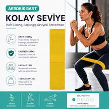 Voltrike Lab-1000 Profesyonel Aerobic Bant- Direnç Bandı Hafif Sarı Renk
