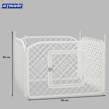Strong - 581 - Plastik Köpek Oyun Bahçesi Çiti 4 - Edntrend - Panel 90x60cm
