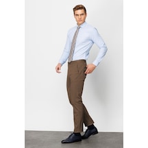 İgs Camel Erkek Pamuklu Kumaş Pantolon Regular Fit Rahat Kalıp Günlük Ofis Stili-25725 Bej