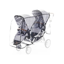 Tommy Baby Arka Arkaya İkiz Bebek Arabası Yağmurluğu Şeffaf