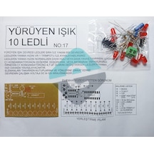 Elektronikport-Yürüyen Işık Devresi 10 Ledli Demonte Kit Kendin Yap