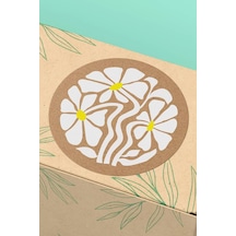Kraft Papatya Buketi Sticker 3x3cm St2333 Çok Renkli