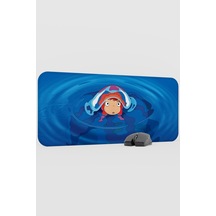 Ponyo Anime V1 - 70x30 Xl Gaming Kauçuk Kaymaz Taban Mouse Pad Fare Altlığı