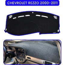 Chevrolet Rezzo 2000-2011 Torpido Koruma Halısı Mavi Kenar
