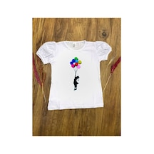 Genel Markalar Kız Çocuk Balonlu Likralı 23 Nisan Gösteri Penye A098 Rengarenk Rengarenk