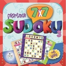 7x7 Çıkartmalı Sudoku 3- Pötikare Yayınları
