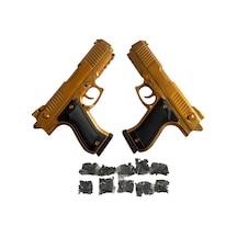 Boncuk Atan Tabanca 2 Adet Gold+ 10 Paket Boncuk Gold