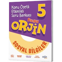 Orjin Okul 2026 5. Sınıf Sosyal Bilgiler Konu Özetli Soru Bankası Güncel Müfredat