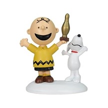Department 56 Peanuts Village Aksesuarları Charlie Brown Breaks 100 Heykelcik, 5,5 Cm, Çok Renkli