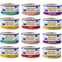 Nutri Feline 4 Çeşit Karma Tahılsız Yetişkin Kedi Konservesi 70 G X 12 Adet