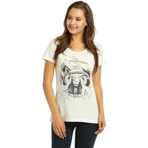 Bant Giyim - Scape Goat Beyaz Kadın T-Shirt Tişört