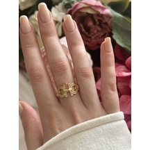 Gold A Tasarım Yüzük Altın