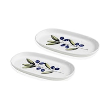 The Mia Olivos Oval Servis 2li 29 Cm Çok Renkli
