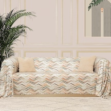 SoftMicro Etnik ve Zikzak Desenli 180 x 300 CM Boho Koltuk Örtüsü