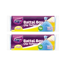 Güçlü Çöp Torbası Battal Boy 10'lu 72 X 95 Cm İkili Set