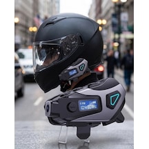 Motosiklet Kask Bluetooth Kulaklık Uzun Pil Ömrü Kamera Ve Sesli Komut Destekli 23617089