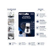 12 Adet Musluk Ucu Filtresi 2 Fonksiyonlu 360 Derece Dönebilen Başlık 16-19mm Caşlık Çapı 5468