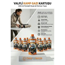 Zenvac 9 Adet Valfli Kamp Gazı Kartuşu 400 Ml - Portatif Ocak & Pürmüz Tüpü 723214 Zenvac29