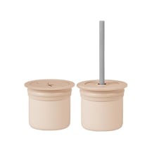 Ham+hüp Pipetli Silikon Bardak Seti Bubble Beige / Powder Grey '