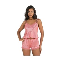 Mercan Saten Şort Takımı 9210 Mercan