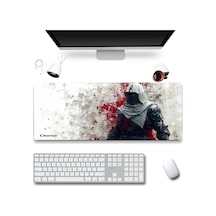 Sonictouch Ultragrand Suikastçı Gamer Oyuncu Xxl Beyaz Klavye Mouse Pad 40x90cm Mousepad