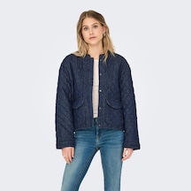 Only Hallie Quilted Kadın Mavi Ceket 15355316-dbd Mavi