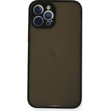 Apple, Uyumlu iPhone 12 Pro Kılıf Montreal Silikon Kapak - Siyah