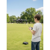 Kumandalı Hd Wifi Kameralı 100 Mt Menzilli Çantalı Katlanır Oyuncak Drone Seti