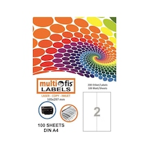 Multiofis 105X297 MM Laser Etiket 5297