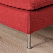 Ikea Kırmızı Modern Kanepe - Puf