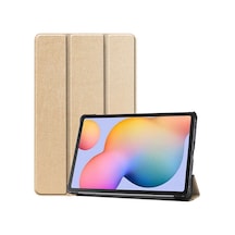 Zore Galaxy Tab S7 Plus T970 Uyumlu Smart Cover Standlı 1-1 Kılıf-gold