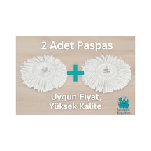 Motek Süper Emici Mikrofiber Paspas 2 Adet Yedek